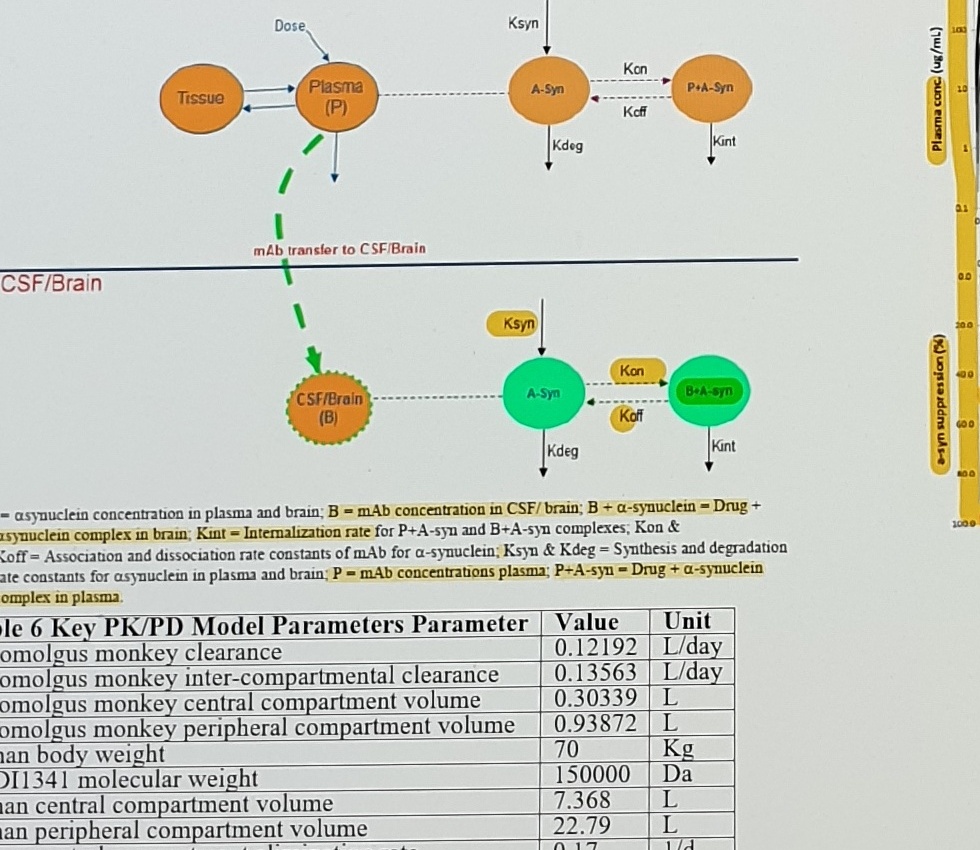 PK/PD model diagram